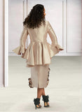 Donna Vinci 12117 brule skirt suit