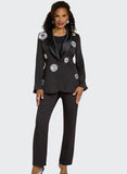 Donna Vinci 12243 black pant suit