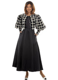 Donna Vinci 12281 black jacket maxi dress