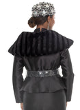 Donna Vinci 12285 black sequin skirt suit