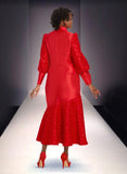 Donna Vinci 5807 red dress