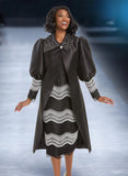 Donna Vinci 5817 black jacket dress