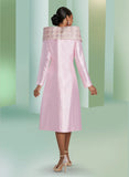 Donna Vinci 5848 pink jacket dress