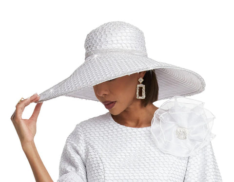 Donna Vinci H5809 white hat