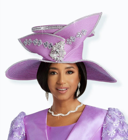 Donna Vinci H5835 lilac purple hat