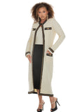 Donna Vinci Knit 13475 cream jacket dress