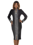 Donna Vinci Knit 13478 black dress