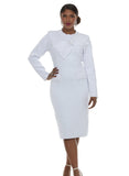 Donna Vinci Knit 13479 white dress