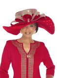 Donna Vinci H13476 red hat