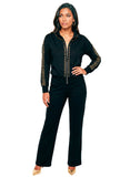 Donna Vinci Sport 21049 black cotton pant set