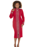 Donna Vinci Knit 13478 red dress
