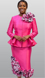 Donna Vinci 12164 pink skirt suit