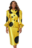 Donna Vinci 12205 gold skirt suit
