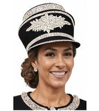 Donna Vinci H13458 black hat