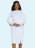 Donna Vinci 13457 white Knit Dress