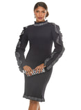 Donna Vinci Knit 13469 black dress