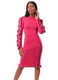 Donna Vinci Knit 13469 fuchsia pink dress