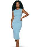 Donna Vinci Knit 13466 Sky Blue Jacket Dress