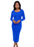 Donna Vinci Knit 13483 royal blue dress
