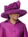 Dorinda Clark h310491 magenta brim hat