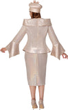 Dorinda Clark 309791 gold skirt suit