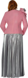 Dorinda Clark 310062 silver pleated pant set