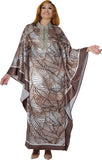 Dorinda Clark 310081 brown satin kaftan