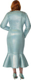Dorinda Clark 310101 sea green scuba dress