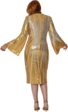Dorinda Clark 310131 gold sequin dress