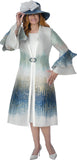 Dorinda Clark 310142 blue jacket dress
