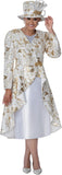 Dorinda Clark 310152 white skirt suit