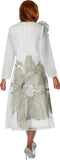 Dorinda Clark 310171 silver jacquard dress