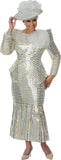 Dorinda Clark 310222 white skirt suit