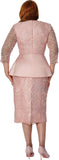 Dorinda Clark 310261 pink lace dress