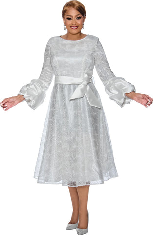 Dorinda Clark 5161 white lace dress
