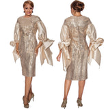 Dorinda Clark 5181 gold dress