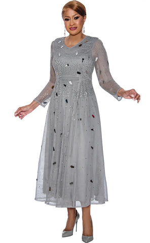 Dorinda Silver dress