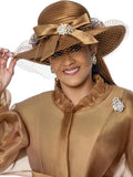 Dorinda Clark h310483 brown brim hat