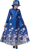 Dorinda Clark 310241 royal blue maxi dress