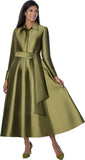 Dresses by Nubiano 100311 olive green dress