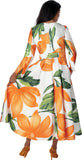Dresses by Nubiano 100751 oranege maxi dress