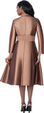 Dresses by Nubiano 101011 brown midi dress