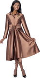 Dresses by Nubiano 101011 brown dress