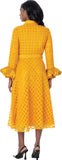 Dresses by Nubiano 101091 mustard midi dress