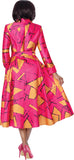 Dresses by Nubiano 101131 magenta pink maxi dress