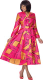 Dresses by Nubiano 101131 magenta maxi dress