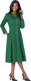 Dresses by Nubiano 101161  emerald green midi dress