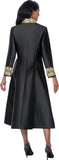 Dresses by Nubiano 101181 black midi dress