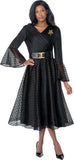 Dresses by Nubiano 101191 black lace midi dress