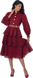 Dresses by Nubiano 101231 burgundy dress